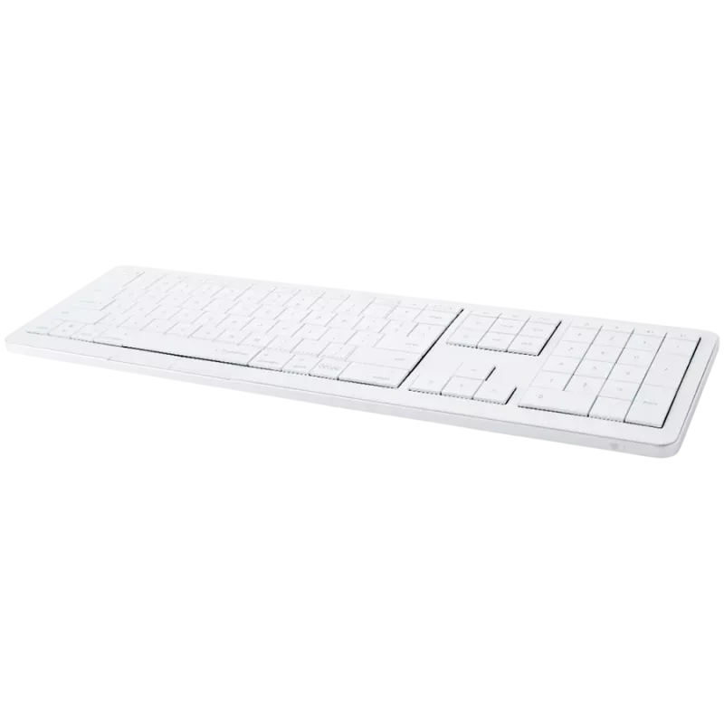 Belaidė klaviatūra CLEVETURA CLVX 1 Touch-On-Keys AI – ANSI US Mac išdėstymas, žirkliniai jungikliai, aliuminio korpusas, interaktyvus RGB