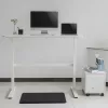 Stalas su rankiniu aukščio reguliavimu Ergo Office, maks. 40 kg, maks. aukštis 117 cm, su stalviršiu darbui stovint ir sėdint, ER-401 W
