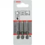 Bosch antgalių rinkinys atsuktuvui 3 vnt. itin kieti, Hex 3 mm, 49 mm ilgio, 1/4 colio kotas