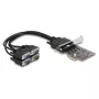 DeLOCK 66324 vidinis RS-232 VGA adapteris PCIe juodas