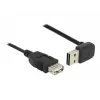 USB laidas DeLOCK 1m USB 2.0-A į USB 2.0-A juodas