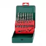 HSS gręžtuvų rinkinys Metabo 627153000 – 19 vnt., DIN 338, cilindriniu kotu
