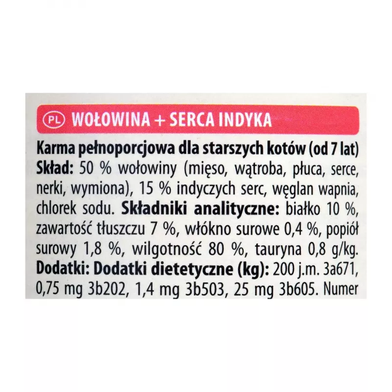 ANIMONDA Carny Senior Jautiena ir kalakutų širdelės - šlapias ėdalas katėms - 400g