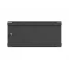 Sieninis 19 colių stovo korpusas LANBERG 4U 600x450 mm juodas su metalinėmis durelėmis