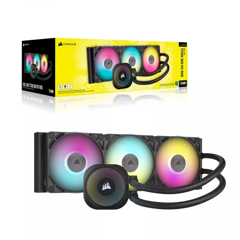 Viso viename skysčio aušintuvas Corsair iCUE LINK TITAN RX RGB