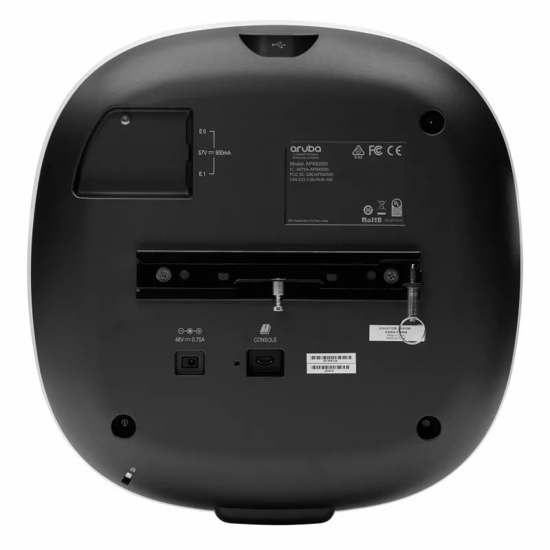HPE Aruba Networking AP-555 (RW) dviejų radijo kanalų 8x8/4x4 802.11ax belaidis prieigos taškas su vidinėmis antenomis