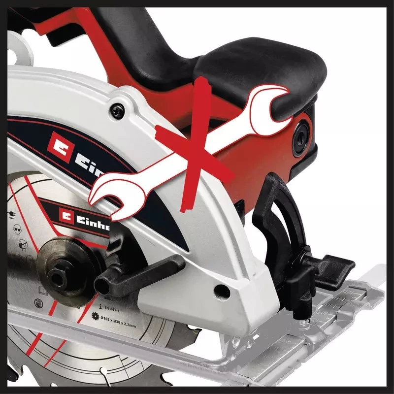Rankinis diskinis pjūklas Einhell TC-CS 1250 16,5 cm juoda raudona