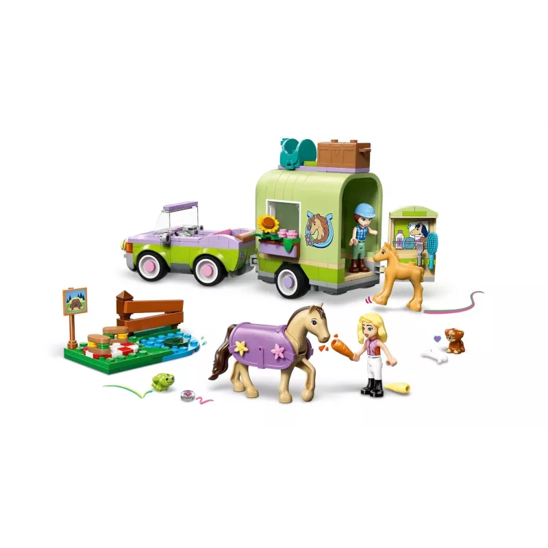 LEGO FRIENDS 42695 Arklys ir kumeliukas priekaboje