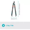 Gardena genėjimo žirklės TeleCut Pro L Pilka/turquoise 65cm - 90cm (12041-88)