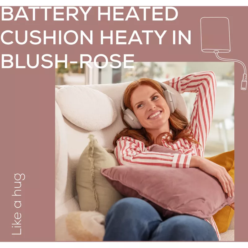 Beurer HK 77 Heaty šildomas pagalvėlė rožinė-lavandinė su velvet užvalkalu (20074)