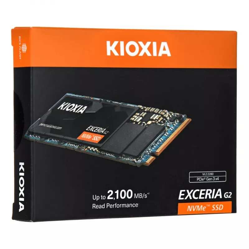 Kietasis diskas SSD Kioxia 2 TB M.2 PCI Express 3.1a NVMe EXCERIA G2