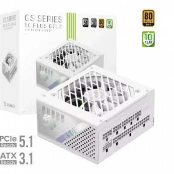 Gamemax GS 850G WH maitinimo blokas, 850 W, 80 PLUS Gold