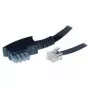Laidas S/CONN 3m TAE-N – RJ12 juodas permatomas ShiverPeaks