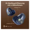 ANKER Soundcore AeroClip mėlyni atviro tipo ausinės su spaustuku Hi-Res garsas LDAC NC IP55 KI palaikomi skambučiai
