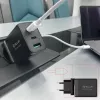 Sieninis įkroviklis Tellur TLL151451 65W, 3 prievadai (2x USB-C, 1x USB-A)
