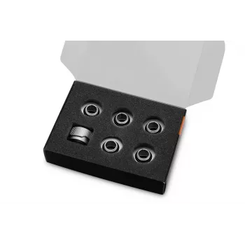 EK Water Blocks EK-Quantum Torque 6 komplektas HDC 16 fitingai su veržliarakčiu sidabriniai 1/4 colio 6 vnt.