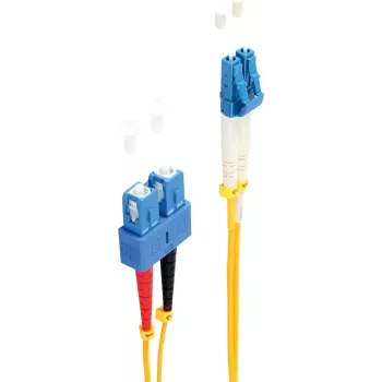 shiverpeaks BS77808 Skaidulinis optinis kabelis 1 m LC SC OS1/OS2 Geltona (BS77808)