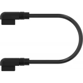 Corsair iCUE LINK kabelis 2x 135 mm su plonais 90° lizdais juodas