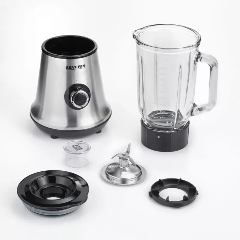 Severin SM 3734 stalo blenderis juodas - nerūdijantis plienas 1 l 500 W maišytuvas (SM 3734)