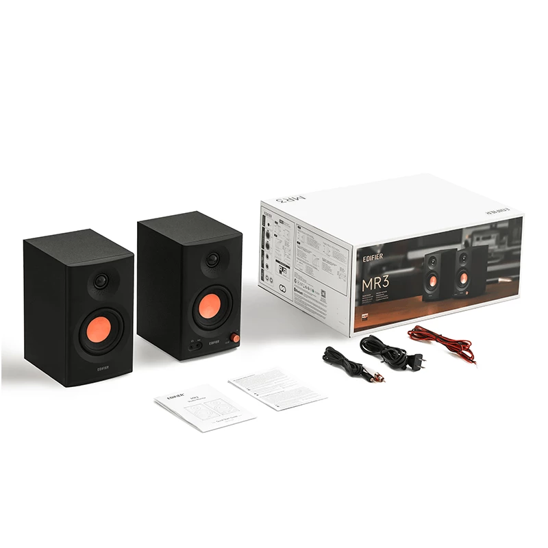 Edifier MR3 aktyvūs monitoriniai garsiakalbiai, 18W x 2, Bluetooth, juodi
