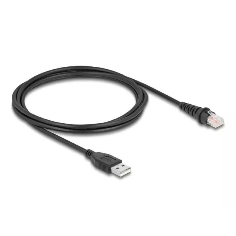 DeLOCK RJ50 į USB 2.0 Type-A laidas brūkšninių kodų skaitytuvui, 2 m