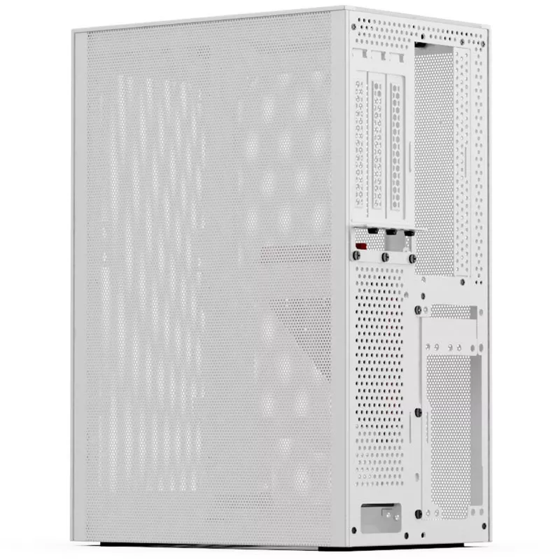 Kompiuterio korpusas SSUPD Meshlicious Full Mesh PCIE 4.0 Edition Mini-ITX - Baltas