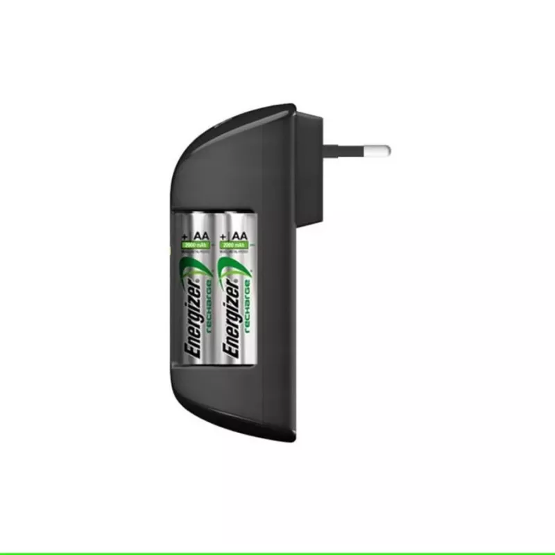 Energizer Pro Charger AC 4 lizdų įkroviklis AA/AAA NiMH baterijoms, 100–240 V, su 4×2000 mAh baterijomis
