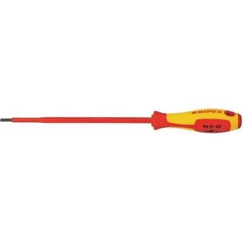 Knipex VDE atsuktuvas plyšinis, antgalio plotis 4,5 mm, ilgis 180 mm, DIN EN 60900 (98 21 45)