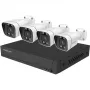 Foscam FNA108E-B4-2T vaizdo stebėjimo sistema balta 4x 4K PoE kulkos kameros, 1x 8 kanalų NVR