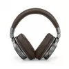 Belaidės ausinės Muse M-278 BT, ant ausų, Micro-USB, Bluetooth, ruda, sidabrinė
