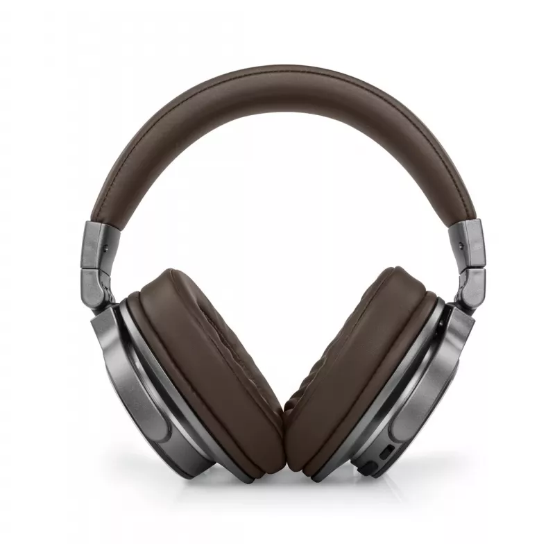 Belaidės ausinės Muse M-278 BT, ant ausų, Micro-USB, Bluetooth, ruda, sidabrinė