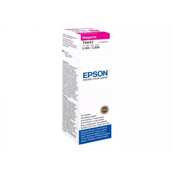 Rašalo buteliukas Epson T6643 70 ml raudonas (magenta)