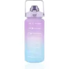 Extralink Motyvacinis butelis, vandens butelis, 2000 ml, violetinė-mėlyna, BUT-992