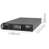 Qoltec 52285 nepertraukiamo maitinimo šaltinis (UPS) Dvigubo keitimo (Online) 1 kVA 1000 W 2 AC lizdai
