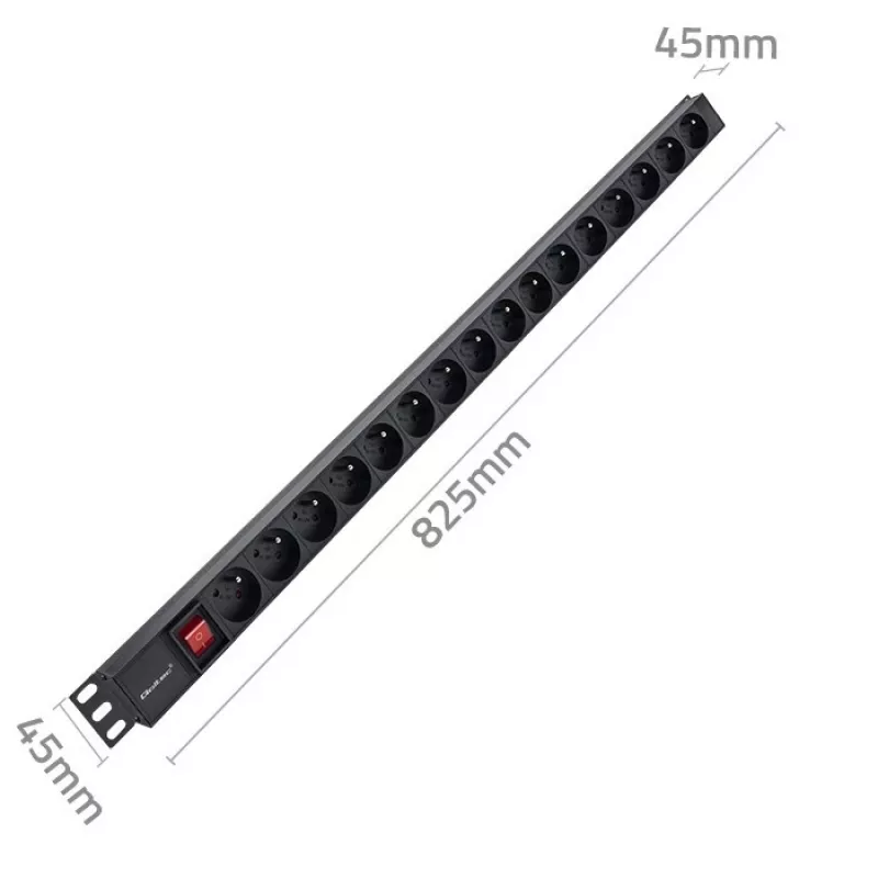 Maitinimo juosta RACK 16A PDU, 16xFRENCH, vertikali