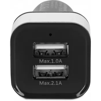 Automobilinis įkroviklis TECHNISAT CARCHARGER DUAL USB CE su dviem USB prievadais