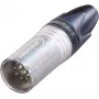 Neutrik XLR kištukas, tiesus, 7 kontaktų, sidabrinis NC7MXX (1 vnt.)