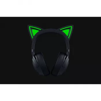 Ausinės Razer Kraken Kitty V2 BT – belaidės Bluetooth, uždengiančios ausis, lankeliu, 20–20000 Hz, 325 g, juodos