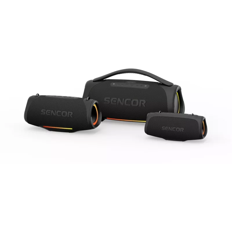 Nešiojamas garsiakalbis SENCOR RESONEXMAXI, 100 W, IPX7, 10 000 mAh, Bluetooth 5.3, USB-C