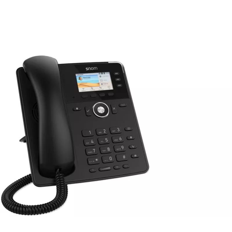 Snom D717 IP stalinis telefonas juodas 3 linijos TFT