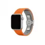 GUAN Premium Plus dirželis Apple Watch 38/40/41/42 mm – oranžinis/pilkas