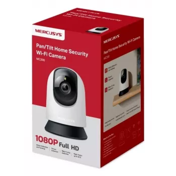 Vidaus stebėjimo kamera MERCUSYS MC200 Full HD 1080p, 87° FOV, 30 kadrų/s, naktinis matymas 12 m, „MicroSD“ iki 512 GB