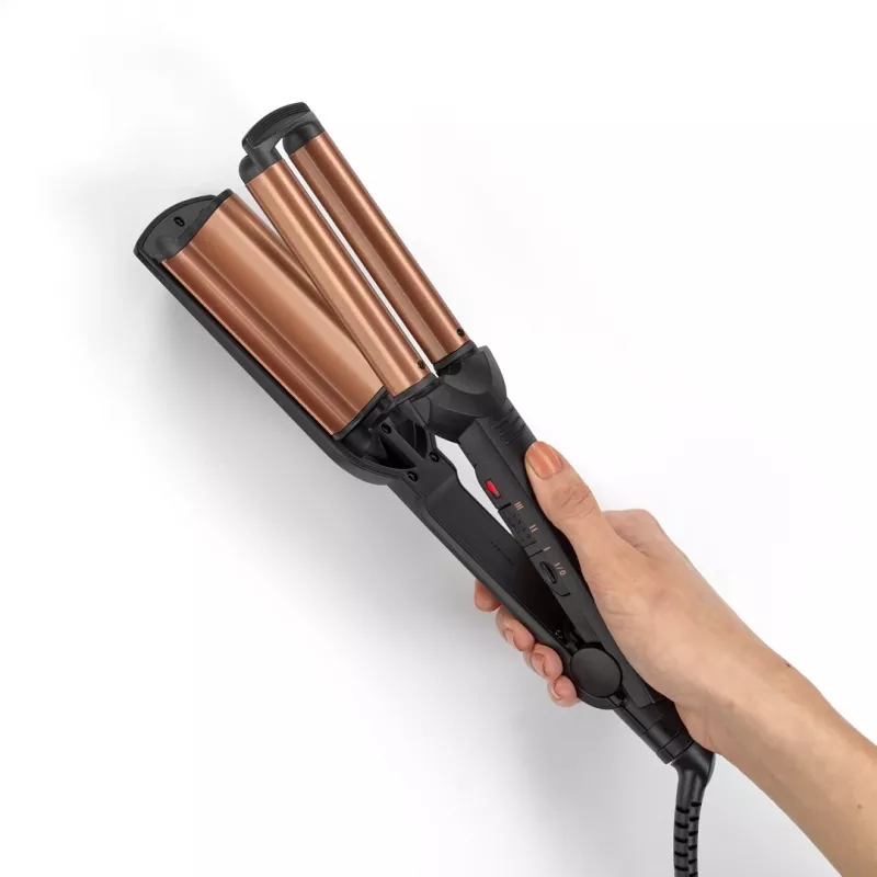 BaByliss Deep Waves Garbanojimo žnyplės Šilta juoda, Oranžinė 98.4 (2,5 m)
