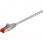 Wentronic Goobay CAT 6 Patch Laidas, S/FTP (PiMF), Pilkas, 10 m - LSZH Halogen-Free, Varis (50891)