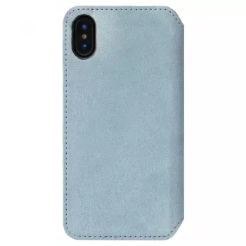 Krusell Broby 4 Card SlimWallet folio dėklas iPhone XS Max, mėlynas