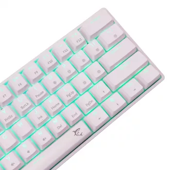 Laidinis mechaninis klaviatūra White Shark Shinobi-2 (GK-004211) — US išdėstymas, raudoni jungikliai, balta