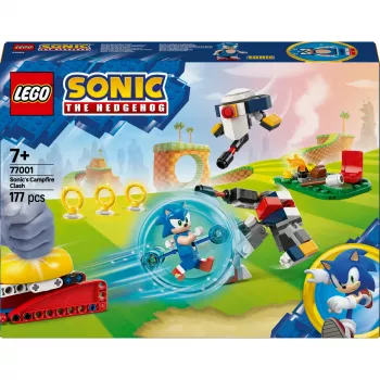 Konstruktorius LEGO Sonic the Hedgehog 77001 Stovyklavietės susirėmimas, 177 dalių, 1 minifigūrėlė, nuo 7 metų