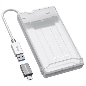 GrauGear išorinis kietojo disko dėklas 2.5 HDD/SSD USB 3.2 Alu