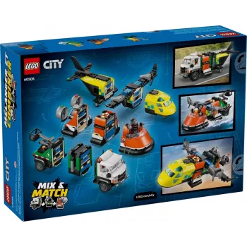 LEGO CITY 60505 Lėktuvas, aptarnavimo sunkvežimis ir sraigtasparnis