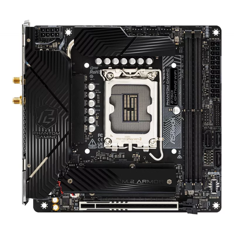 ASRock B760I Lightning WiFi DDR5 Mini-ITX pagrindinė plokštė LGA1700